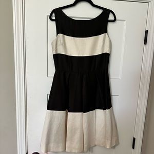Kate Spade Black and White Sleeveless Mini Dress
